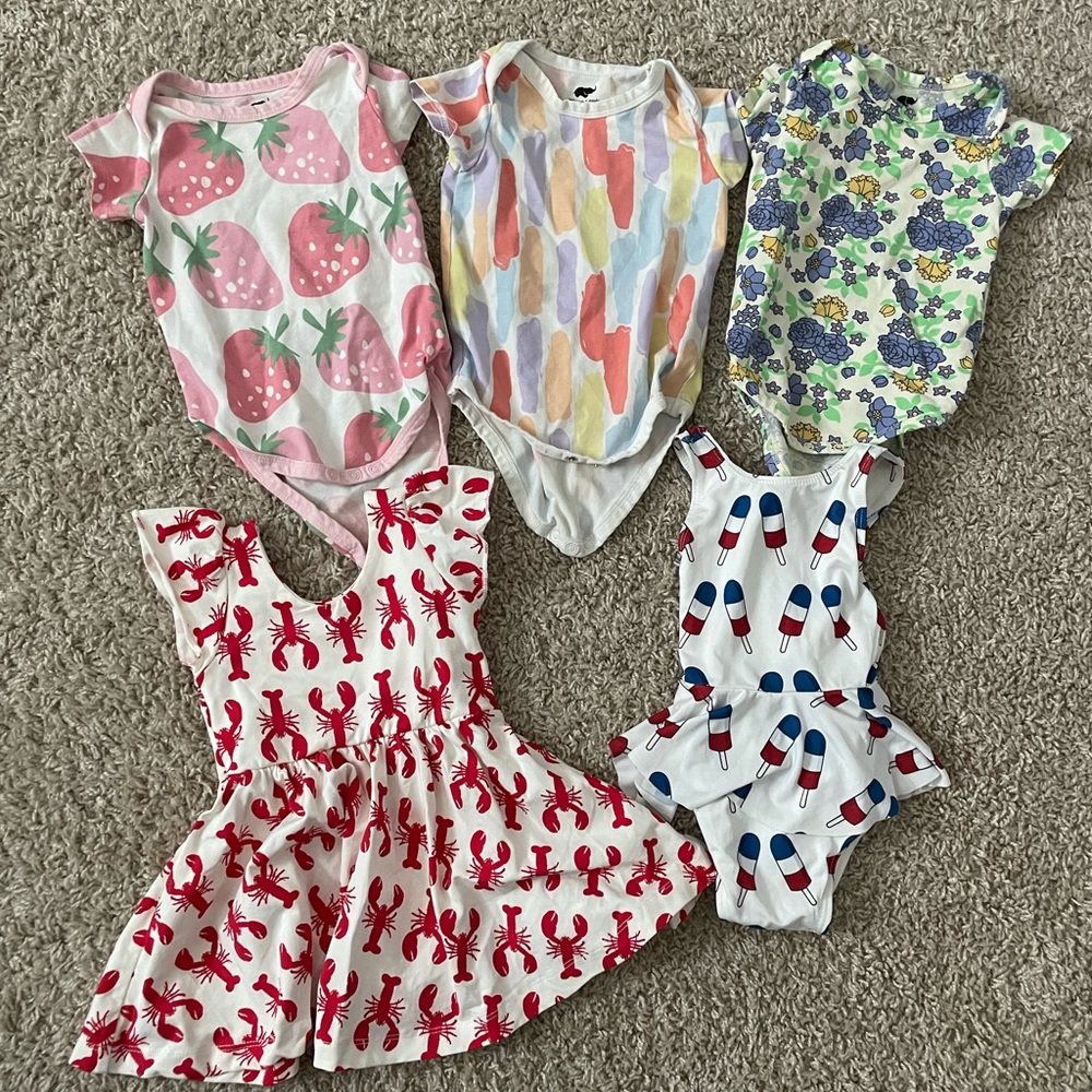 Monica & Andy Bundle Onesie Dress Swimsuit